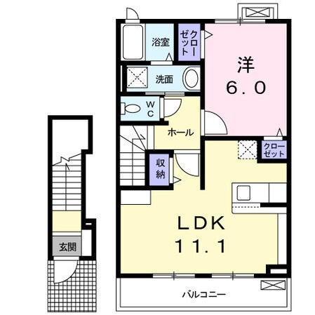 エスタシオンⅡの物件間取画像